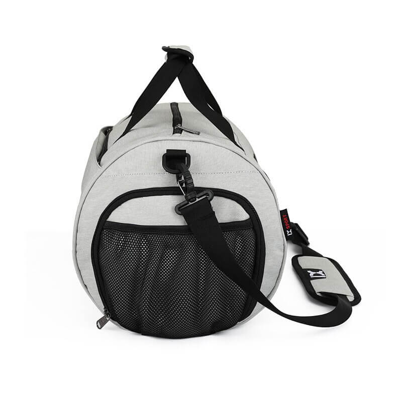 Men's sports crossbody bag SF0842 with shoe compartment, terylene-oxford material, 20-35L capacity, solid color design.